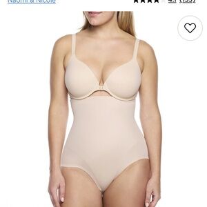 NWT Naomi & Nicole Women's Cream Shapewear High Waist Brief Firm Control